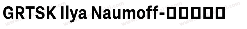 GRTSK Ilya Naumoff字体转换